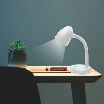 CLEARANCE SALE: NxLed Desk Lamp Fixture With Tri-Color Bulb (ANX-O401W)