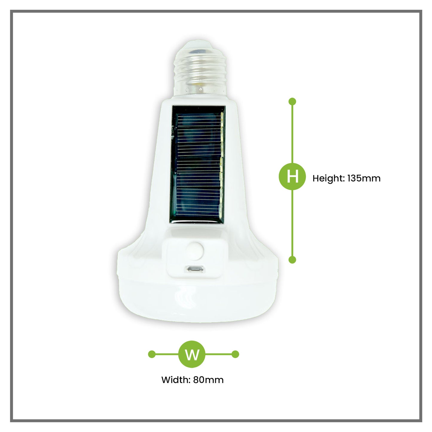 3 FOR 999: Nxled 8W Solar Emergency Torch Bulb With On/Off Button Daylight - (ANX-SEB01)
