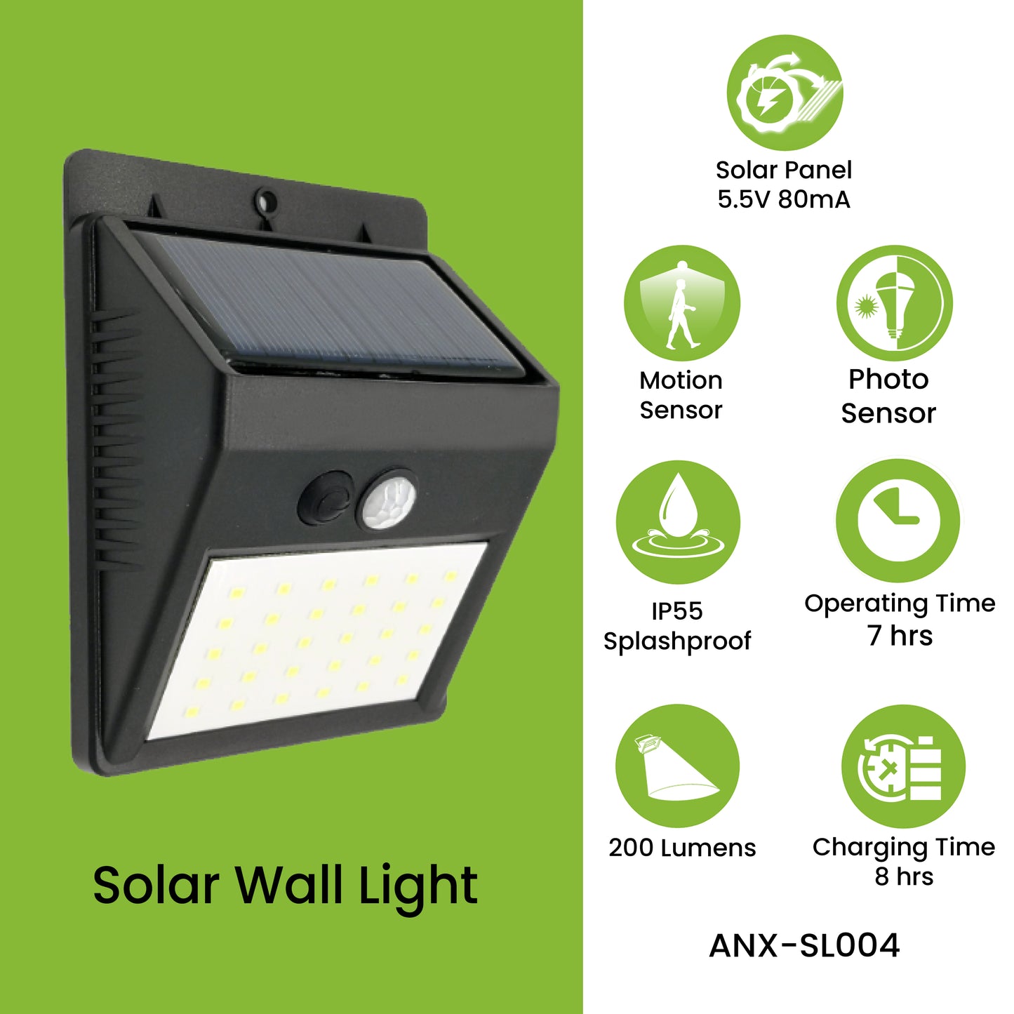 Buy 1 Take 1 Nxled Solar Wall Light - Daylight (ANX-SL004)
