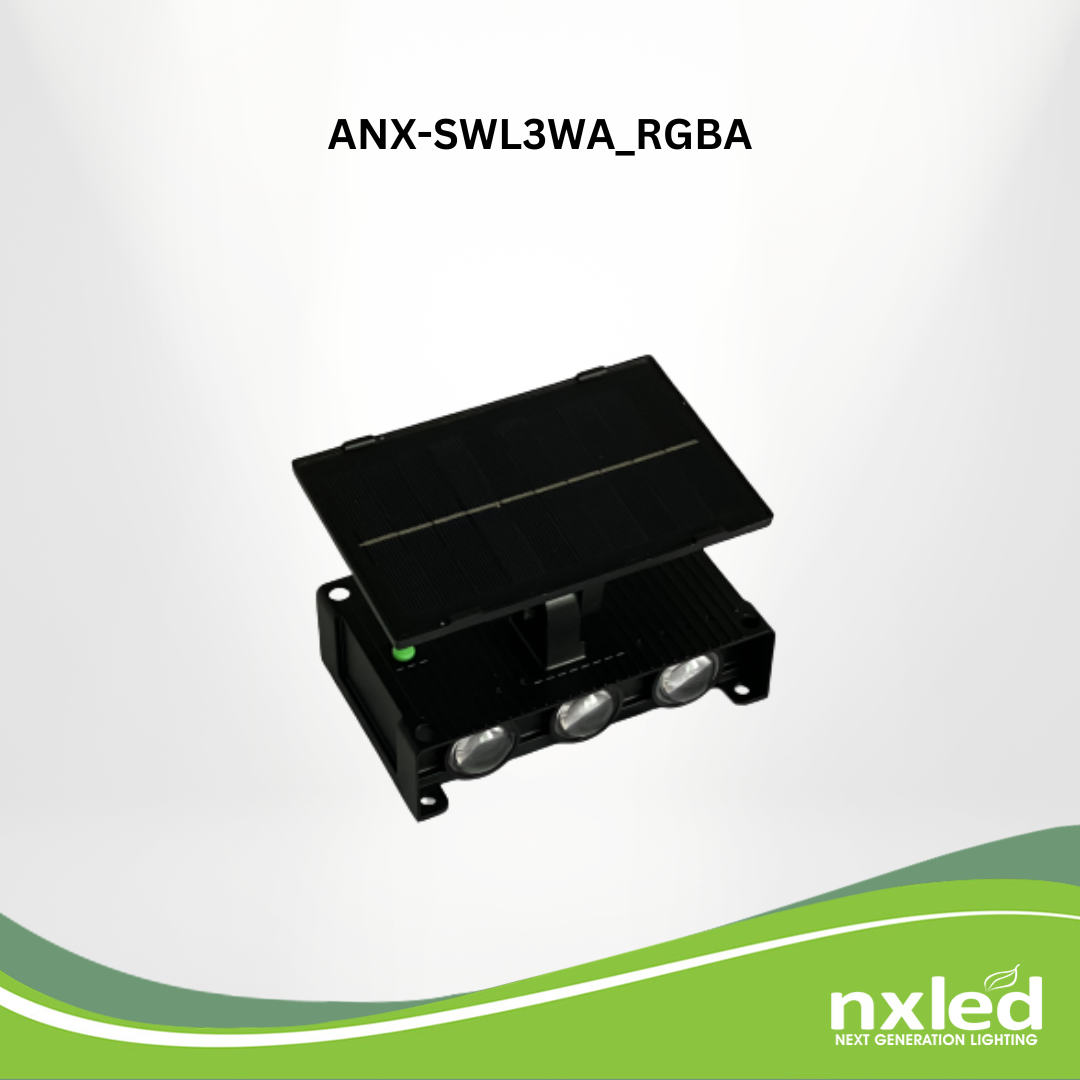 Nxled Solar RGB Wall Light (ANX-SWL3RGBA)