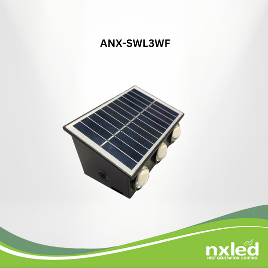 Nxled Solar Wall Lamp Warm White (ANX-SWL3WF)