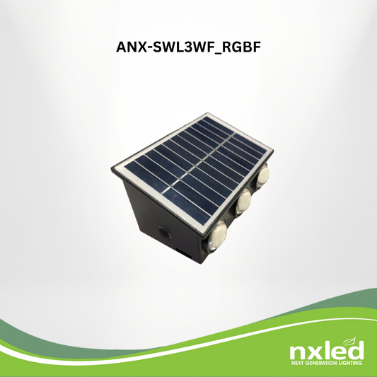 Nxled Solar Wall Lamp RGB (ANX-SWL3RGBF)