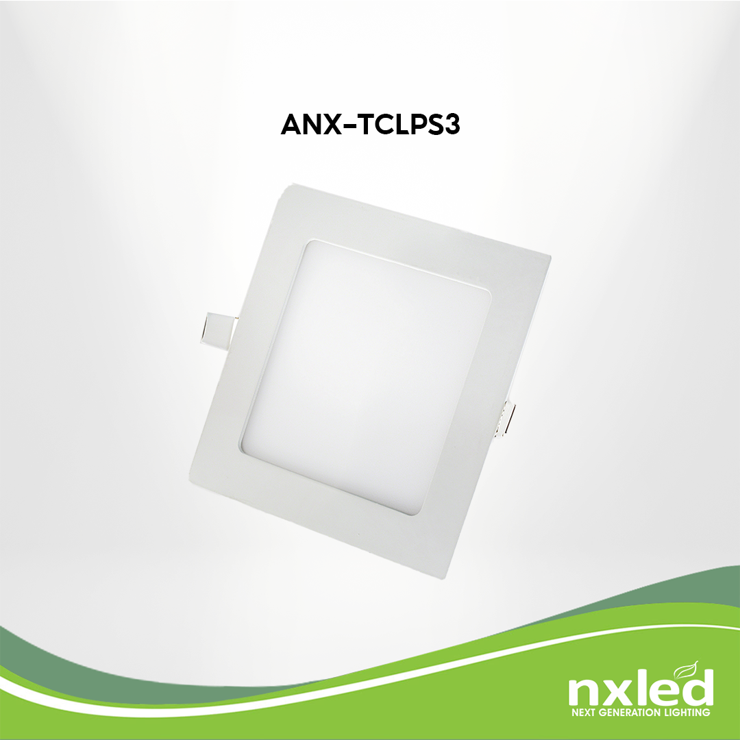 Nxled Tri-color Low Profile Downlight Square 3W (ANX-TCLPS3)