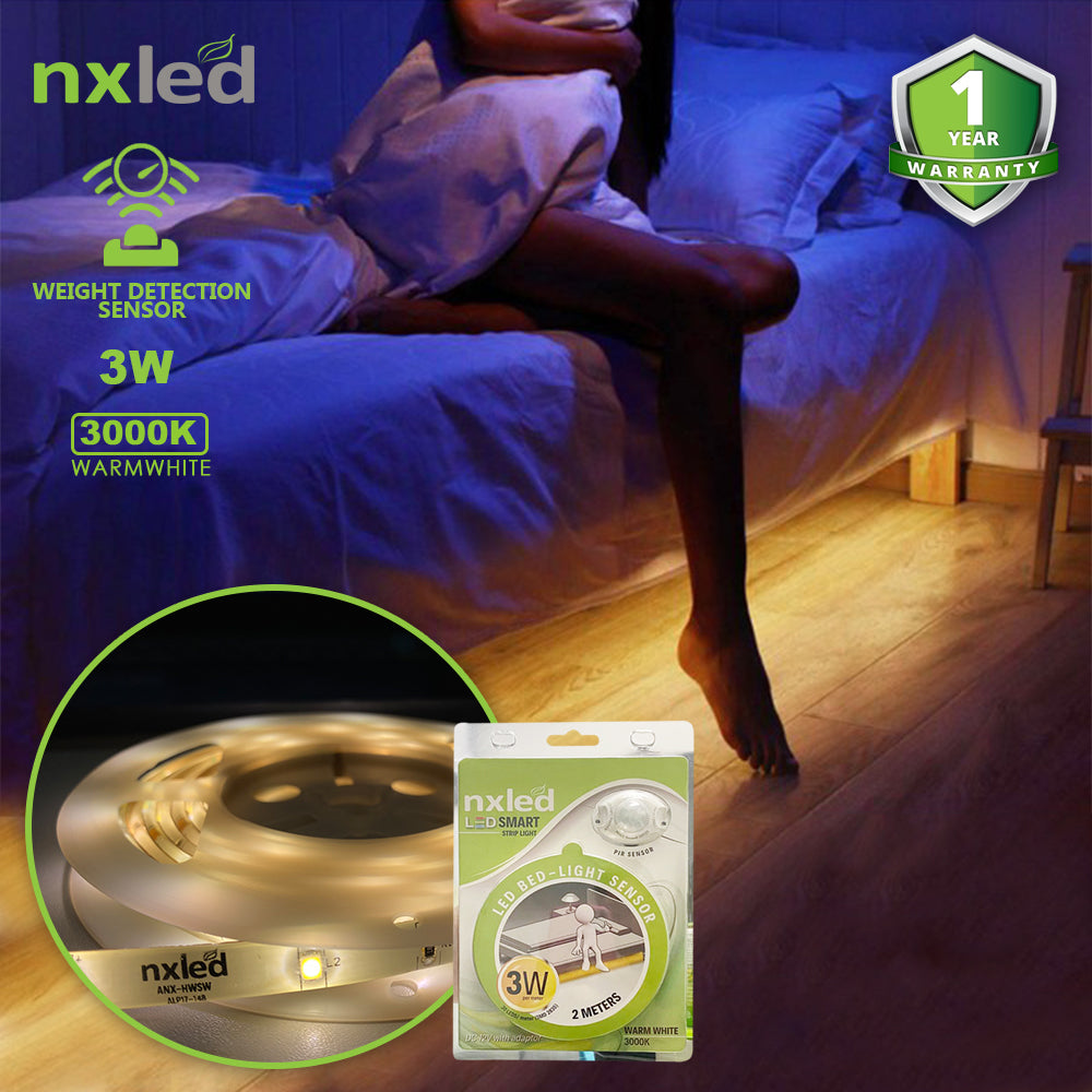 Nxled Single Bed Lighting Motion Sensor and Light Sensor - Warmwhite (ANX-BLSW)