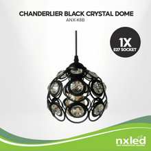 ANX-K8B Crystal Dome Pendant Light – Elegant &amp; Eye-Catching